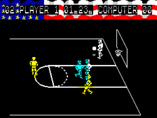 All-American Basketball screenshot 3 for ZX Spectrum